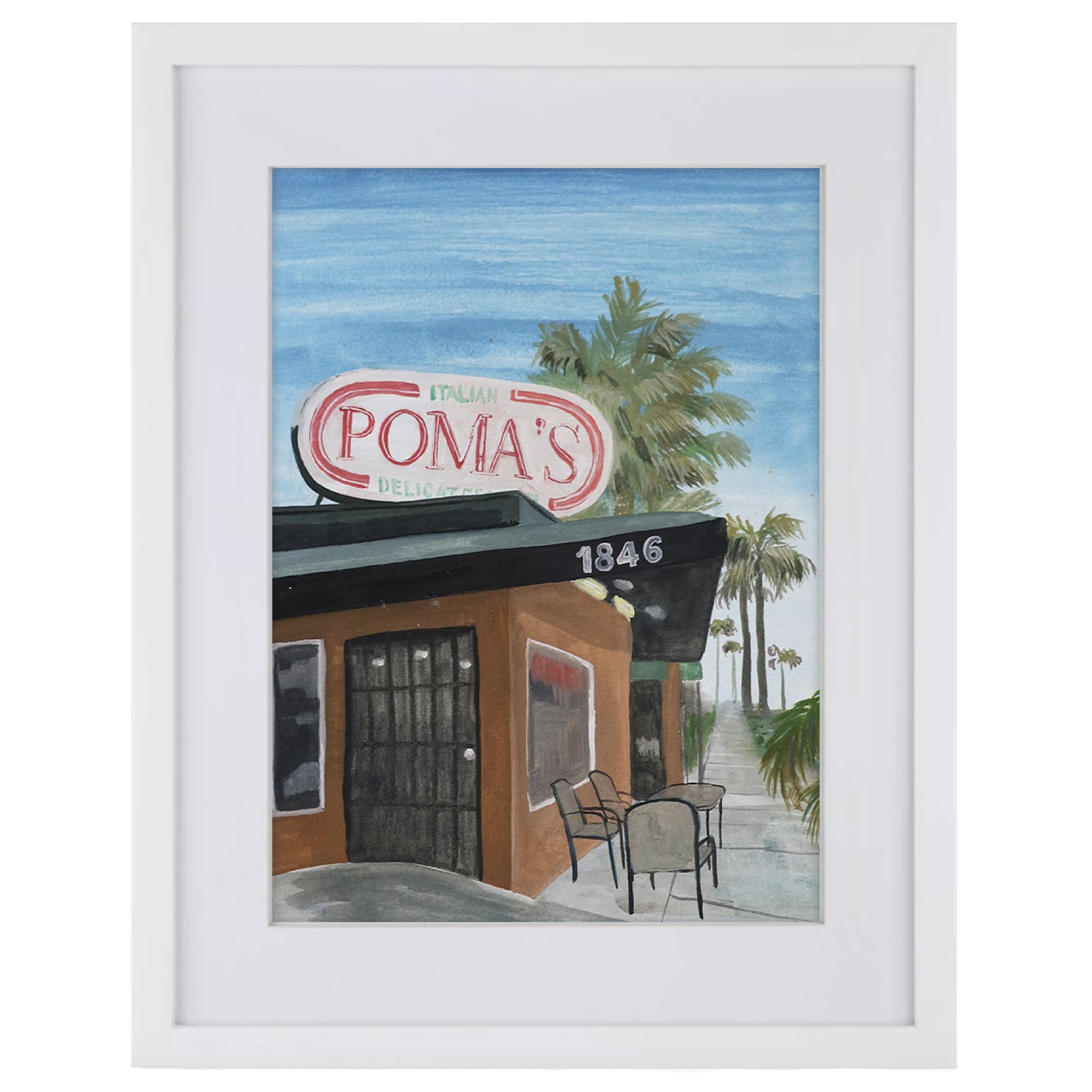 Pomas Deli Art Print