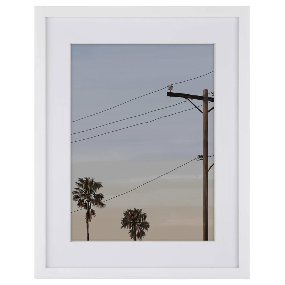 OB Powerlines Art Print