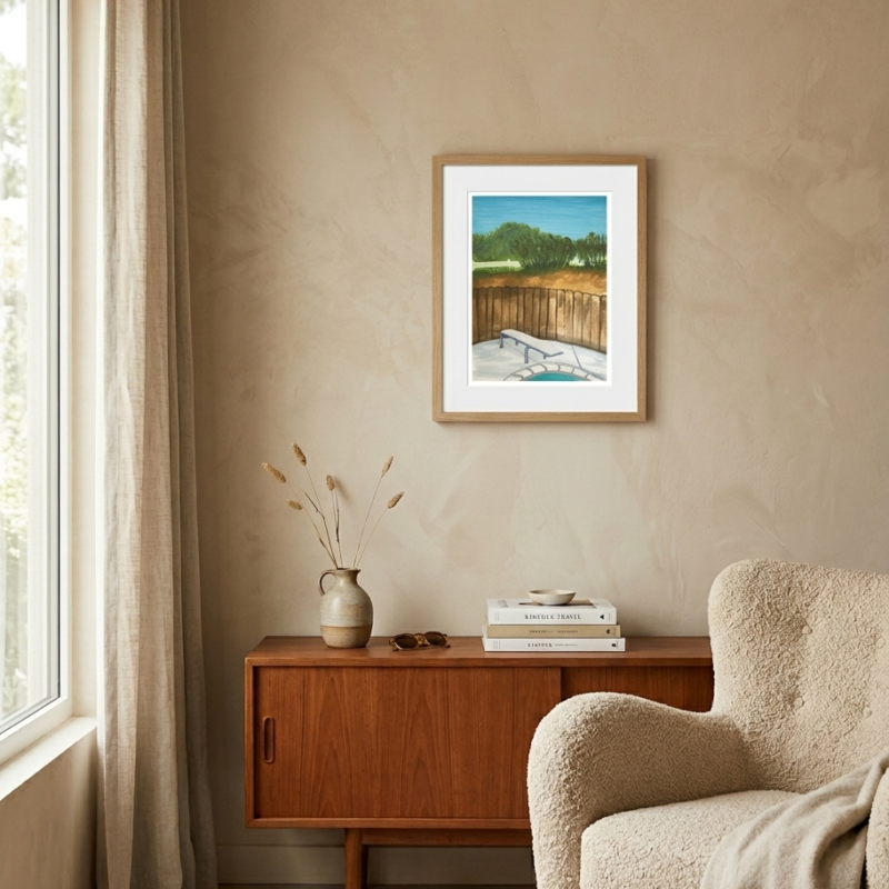 Alpine Ranch California Art Print