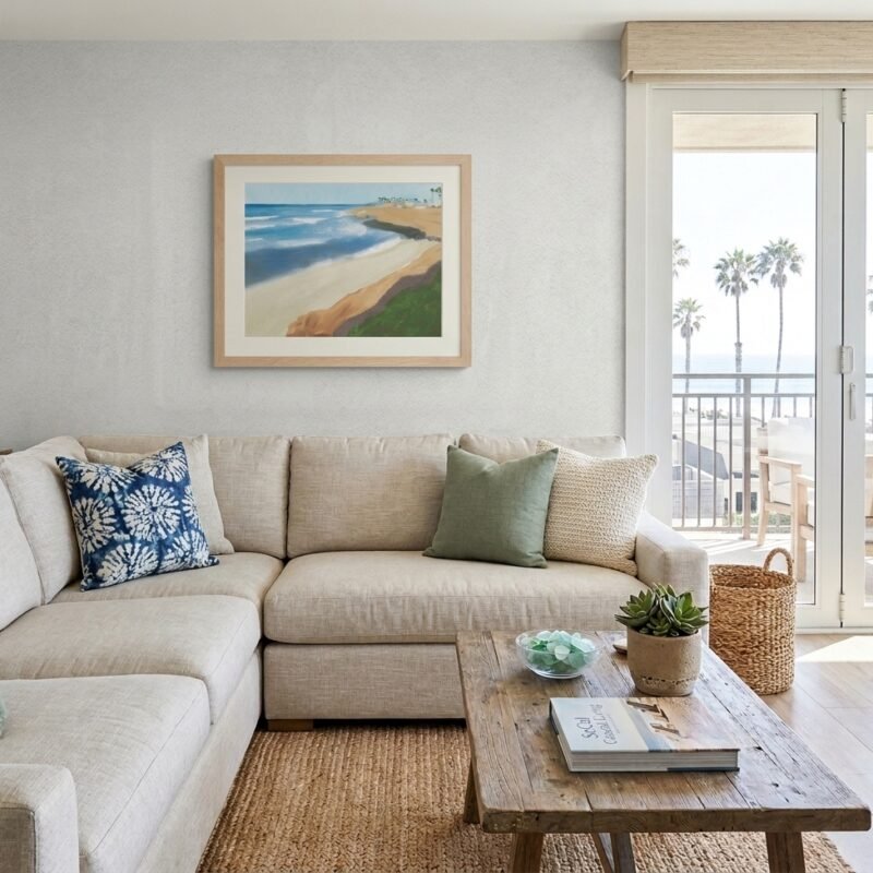 No Surf Beach Art Print