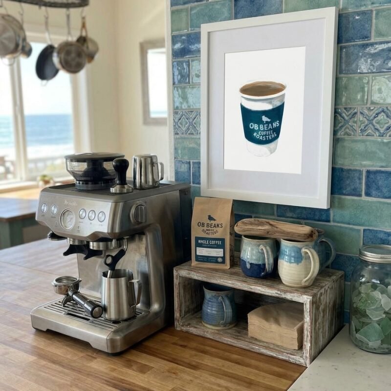 OB Beans Coffee Fine Art Print