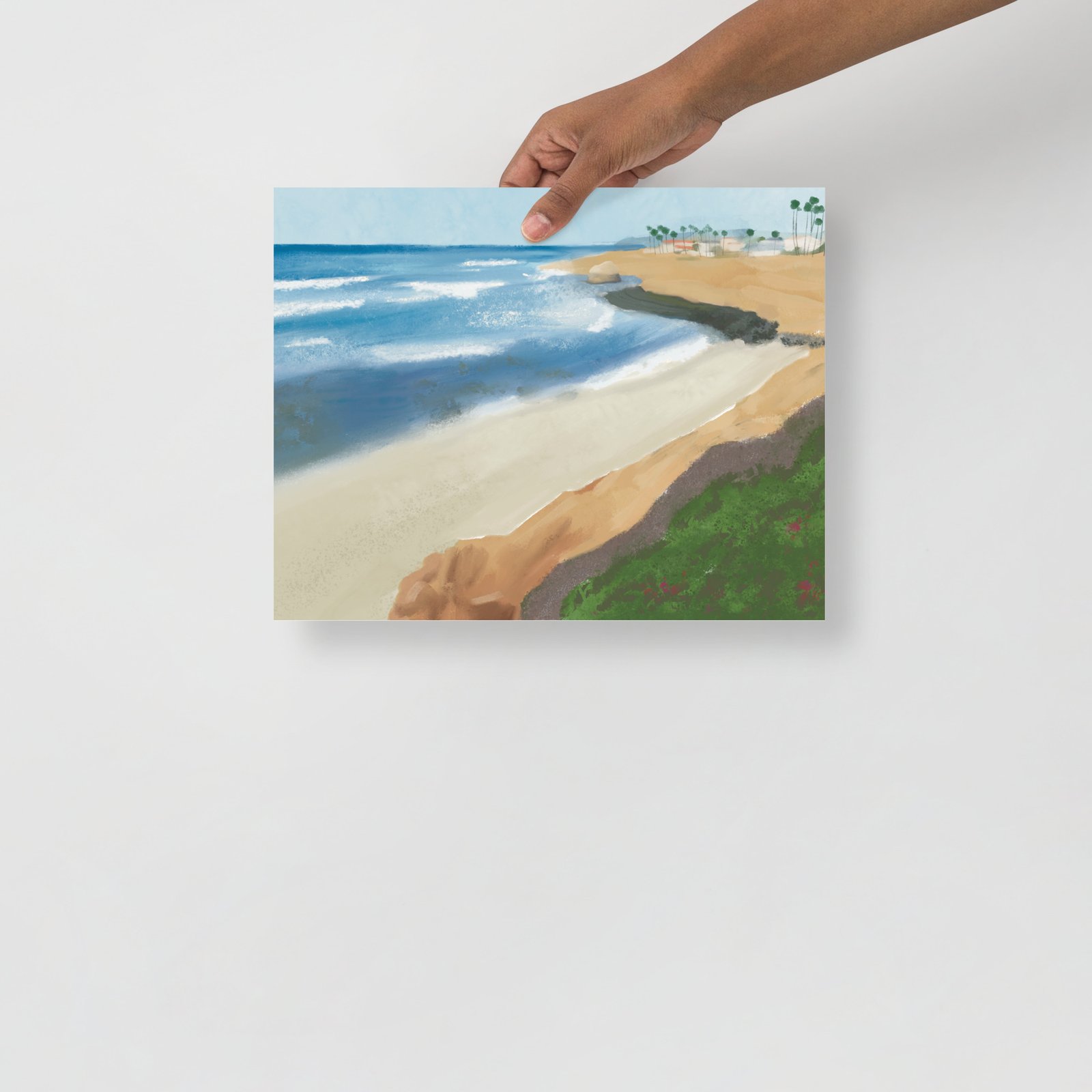 No Surf Beach Art Print - Image 4